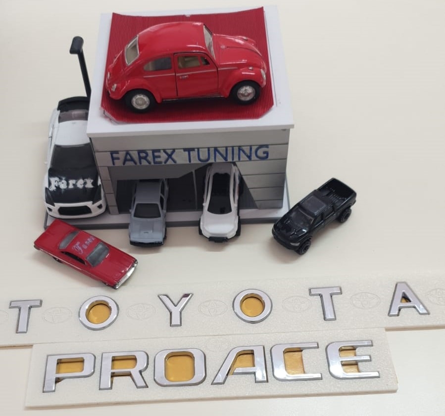 Toyota Boşluklu Büyük Boy ve Proace Krom Bagaj Yazısı